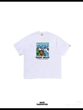 BAPE Vancouver Exclusive Baby Milo Tee White (Size L) – 1 of 4 Limited Designs